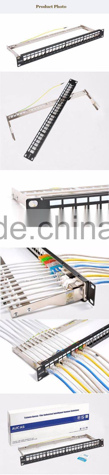 Top Quality 1U Network Rack Network Cable FTP 24 Ports Patch Panel Offer