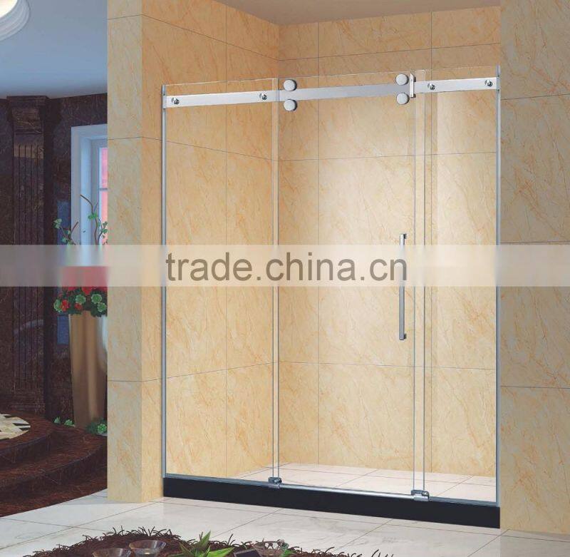 Frameless 304 Stainless Steel Sliding Shower Enclosure (KD5306)