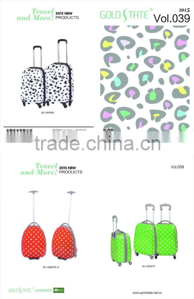 Various bass fashionable men women milk pattern Luggage set