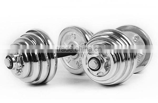 2013 Hot Sales ! Solid rubber bumper plate/dumbbell weight plate with stainless steel ring