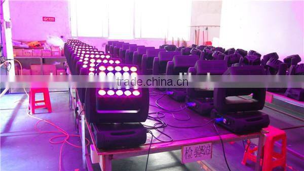 25*12W led matrix moving head light RGBW led stage beam lighting
