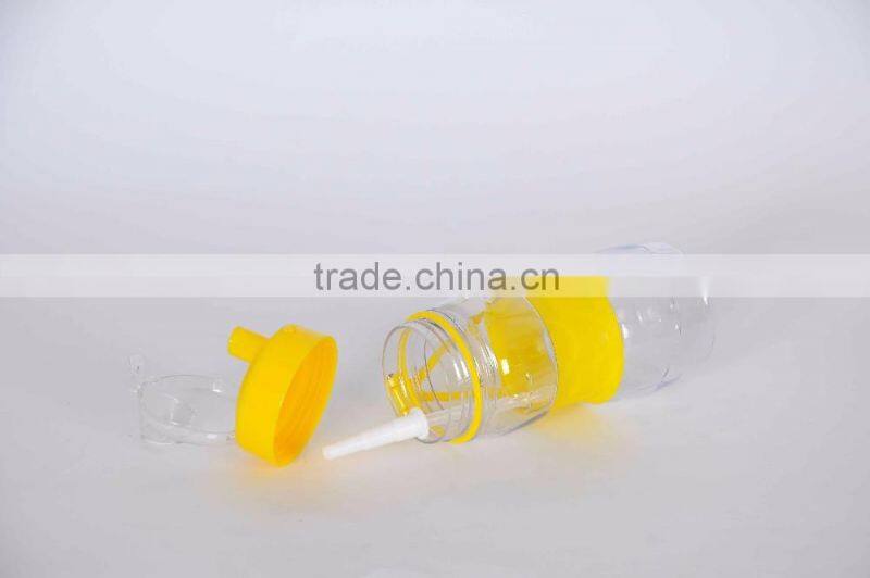 2016 High Quality BPA free Tritan plastic material sport drinking water bottle child water bottle with straw