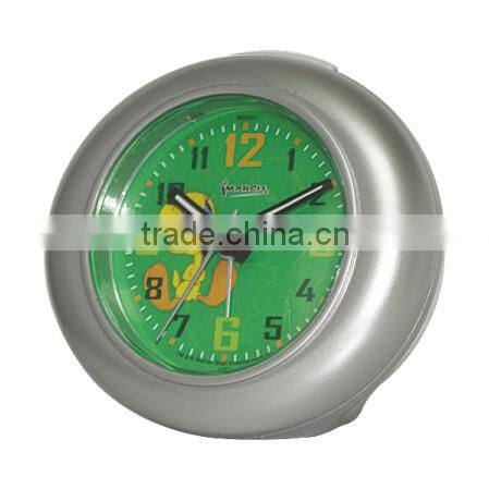 oval shape plastic table alarm clock table clock, desktop clock