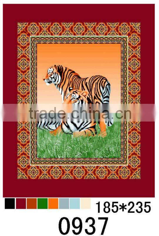 Wild Animal Printing Polar Fleece Blanket