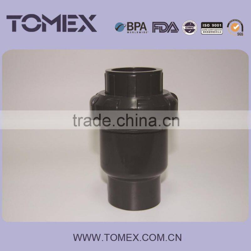 2016 made in China manufacturing high quality pn16 pvc ball check valve dn32