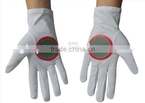 white guard gloves