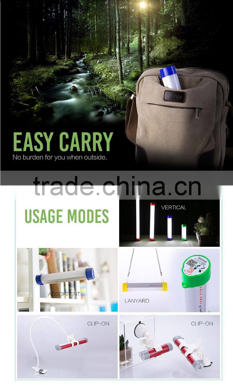 5200mA battery powered led rechargeable hand camping lamp