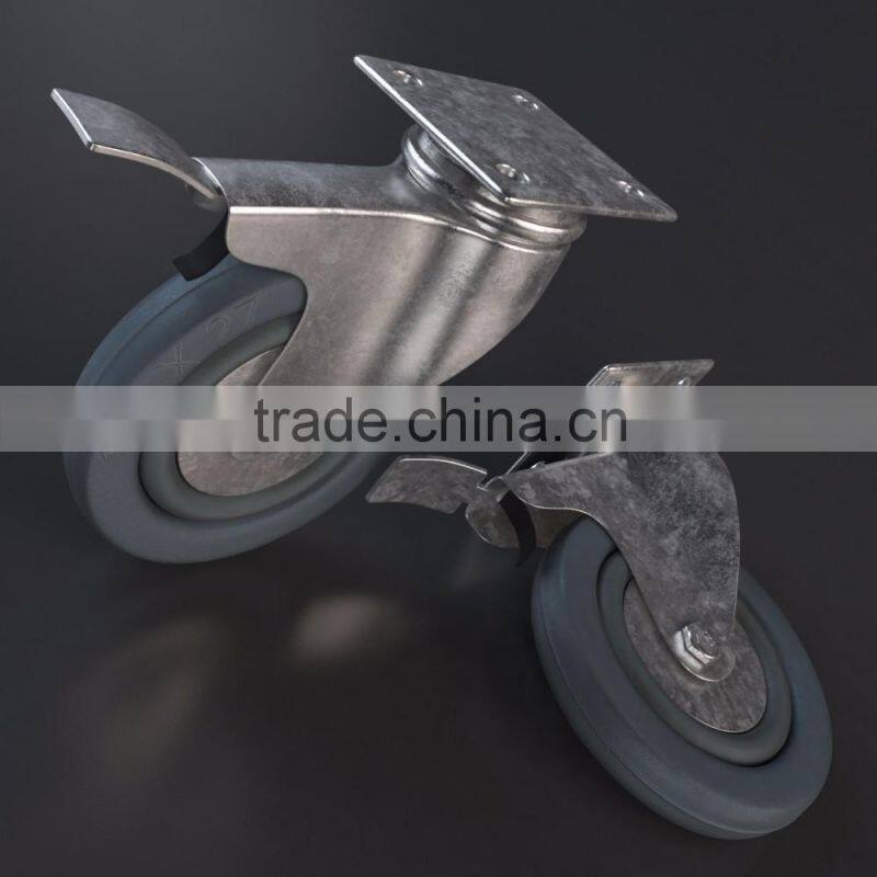 Iron Core Rubber Industrial Carts' Castor Wheels N191