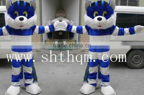 blue cat inflatable moving cartoon