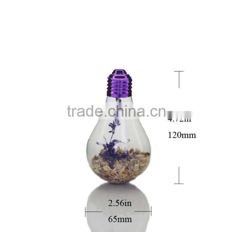 Clear Bulb Shape Hanging Wishing Glass Bottles,Glass Drift Jars With Message