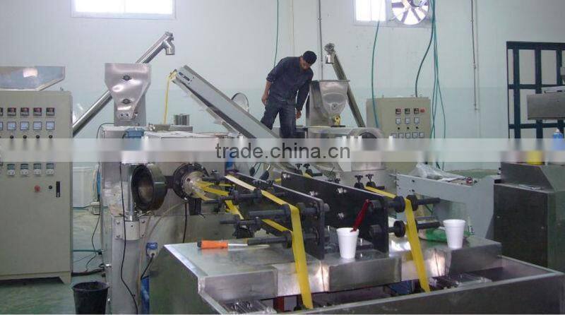3D frying bugle pellet snacks production line