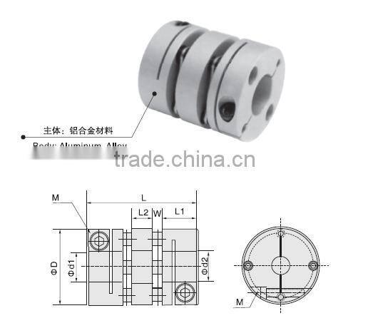 Double plate clamp type disc coupling