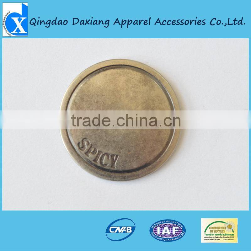 2015 High quality new metal large coat button 30mm