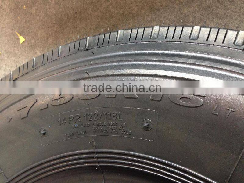china heavy duty 750r16 bias truck tire