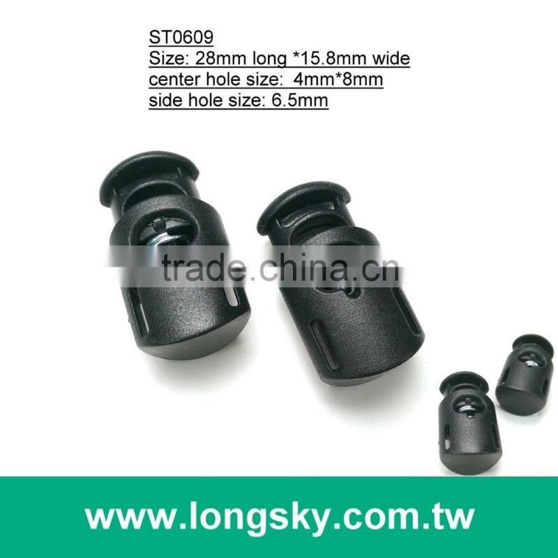 (#ST0602) 1 hole plastic cord stopper toggles for jackets