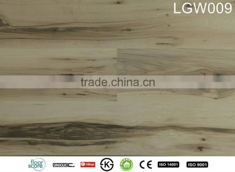 Durable waterproof soundproof wood plastic composite flooring