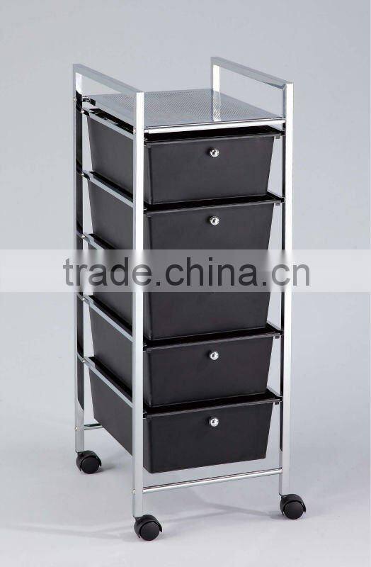 8 Drawer Plastic Trolley