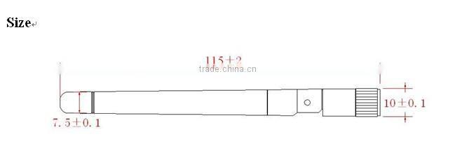 SW2400-ZD115 - 2.4GHz Folding Rod RF Antenna