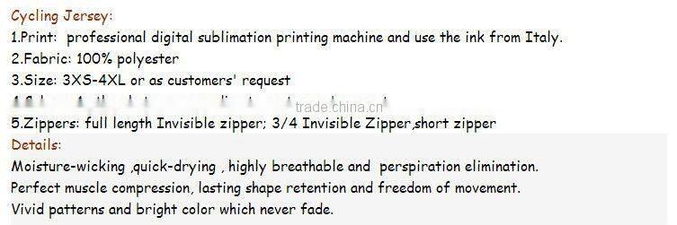 customized sexy cycling wear with timely delivery