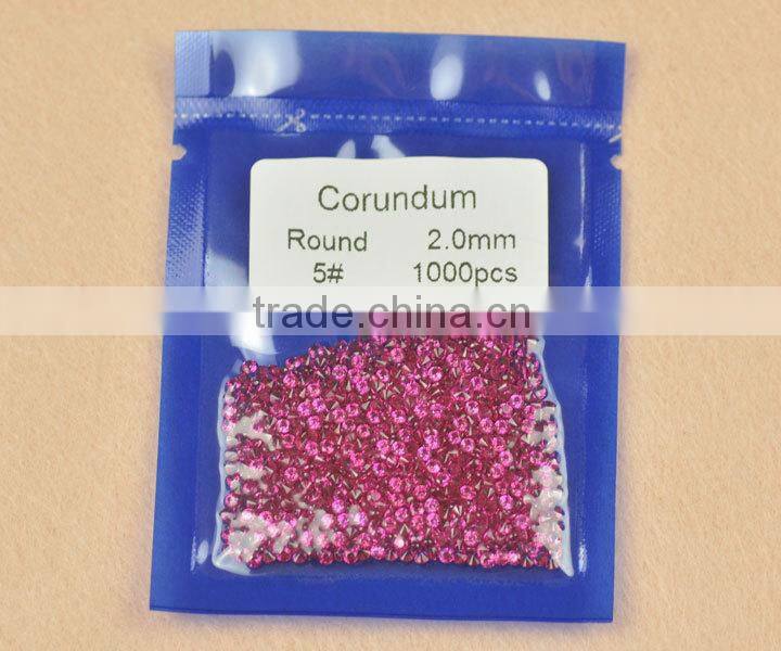 wholesale price pear 12# white corundum for jewelry wholesale china