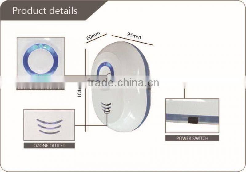 ozone air purifier toilet mini plug in sterilizer remove deodorization ozone generator
