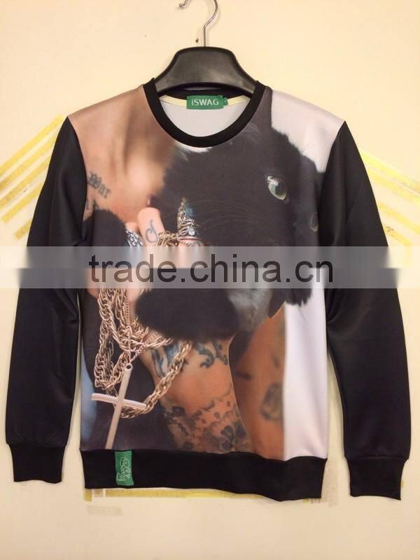 3D digital print men's sweatshirts