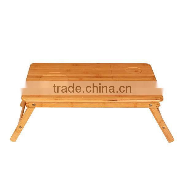 2015 new hot bamboo folding computer desk for bed use
