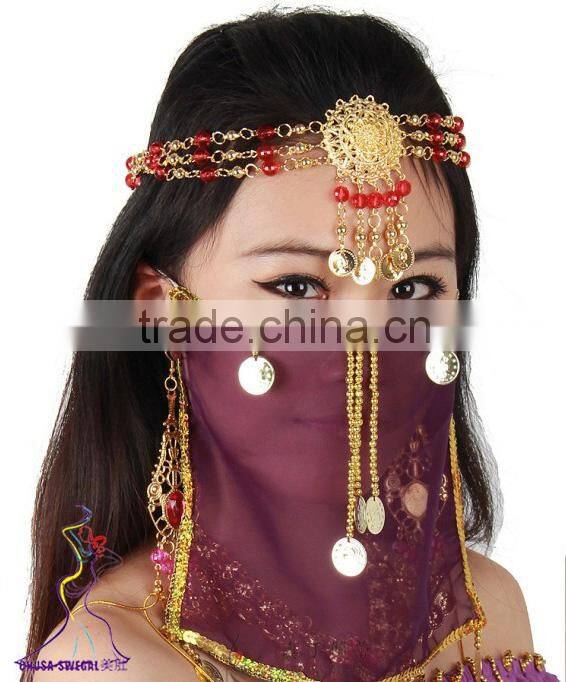 SWEGAL 2013 wholesale women belly dance silk fan veil