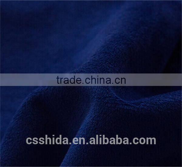 polyester single side yarn dyed brushed sofa velvet fabric