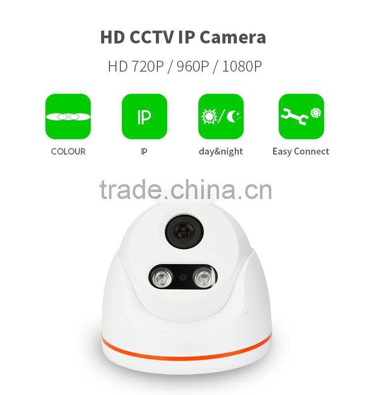 Vitevision 1mp 1.3mp 2mp optional wall-mounted network vandal-proof ir ip dome camera
