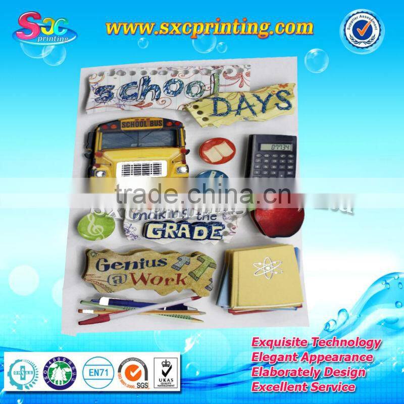 Custom funny diy bubble Dome sticker/epoxy sticker/ 3D kids room decoration crystal sticker