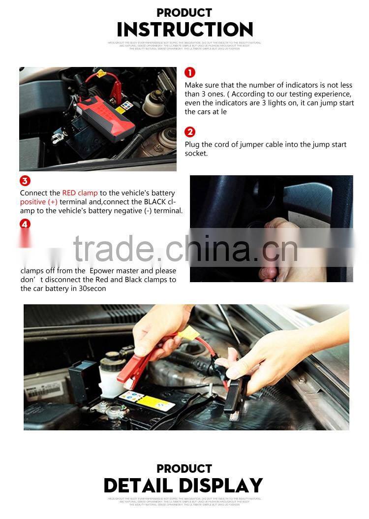 Jump Starter Power Source for 95% Digital Device 12 Volt Cylinder Power Bank