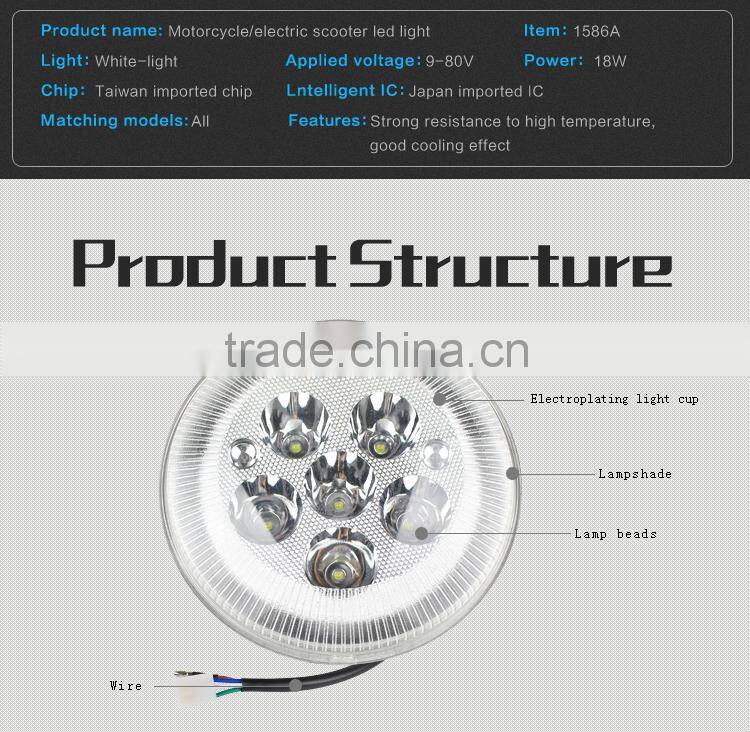 Led light super bright motorcycle led headlight headlamp led bulb