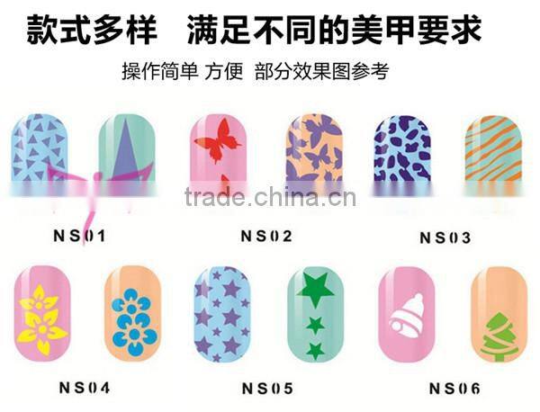 2015 new design nail stencil vinyl sticker factory price