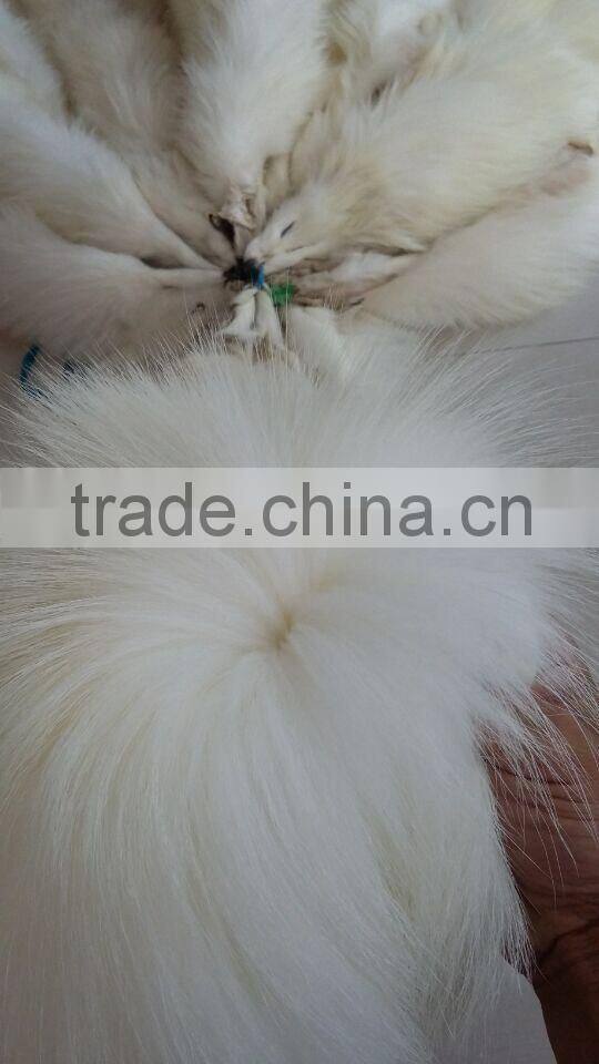 Genuine Animal Skin Raccoon Dog Fur / Real Natural Fur Skin / White Raccoon Skin