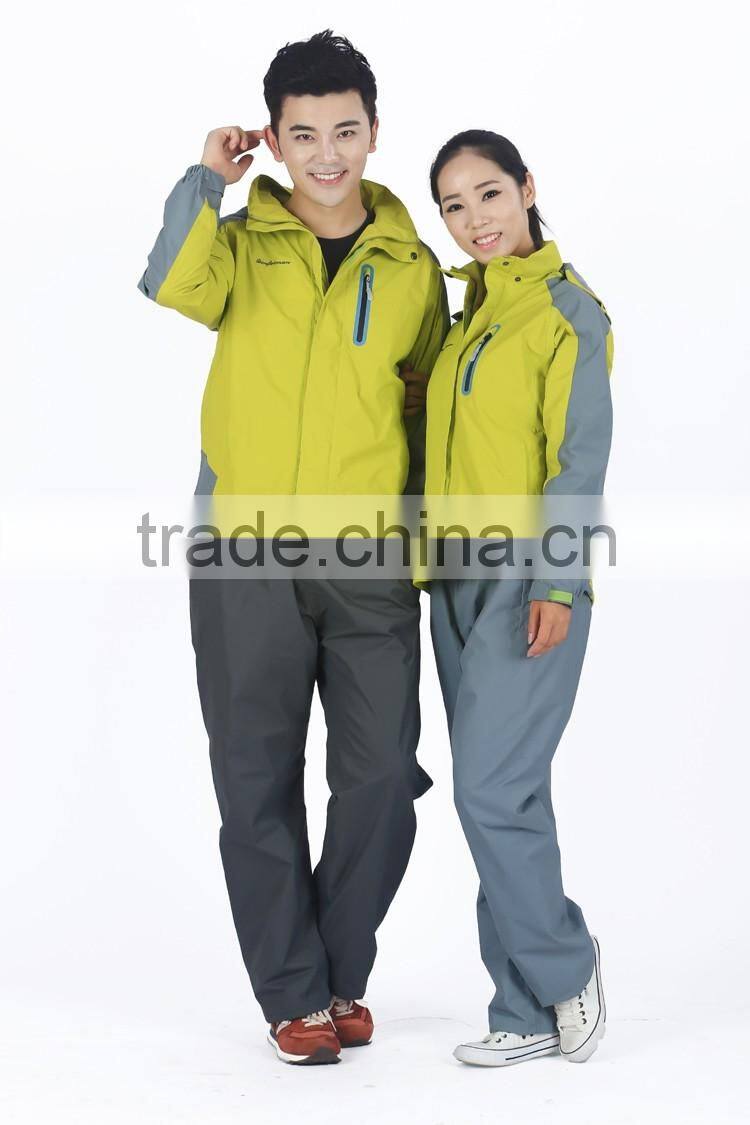 two-piece dress detachable fleece waterpoof windproof scratch resistant fast-dry breathable thicked double layer
