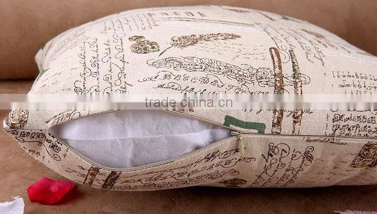 Digital Printing Motivational Pillow Cartoon English Letters Cushion Cover