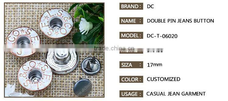 17MM Coat and Blazer Button Jean Button for Jeans Wear