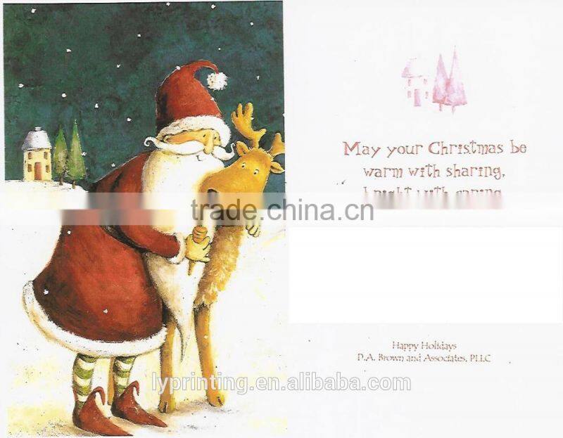 Lovely Christmas card greeting card new year card printing