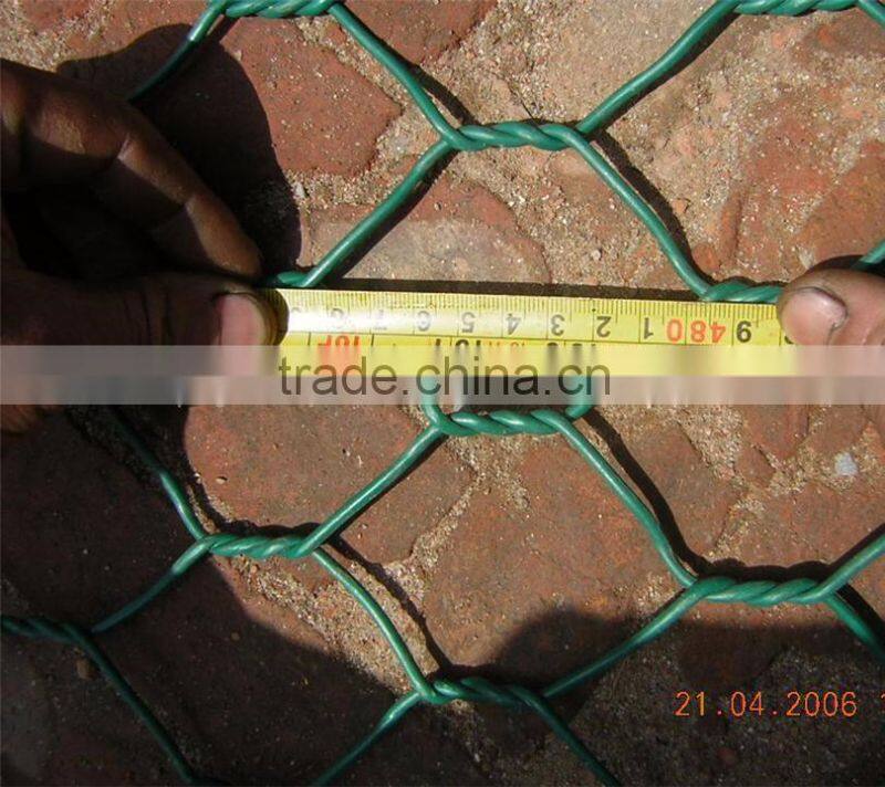 PVC Coated hexagonal Gabion Mesh For Rockfill Dam