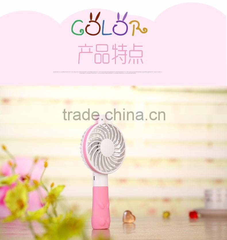 Portable USB Rechargeable Handheld Mini Fan For Laptop Computer Desk Desktop Table Floor Window and For Room Office Outdoor