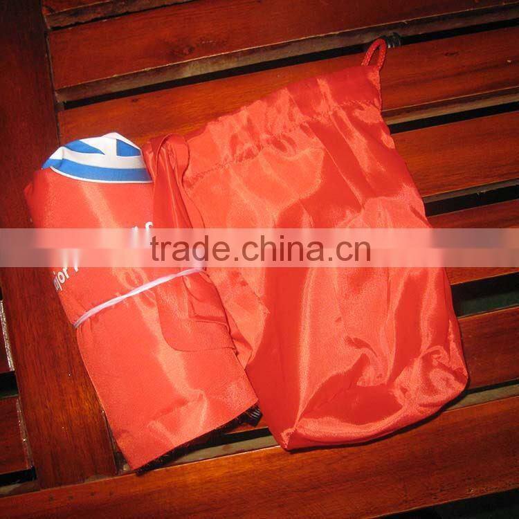 green advertising self inflatable pillow,camping self inflatable pillow