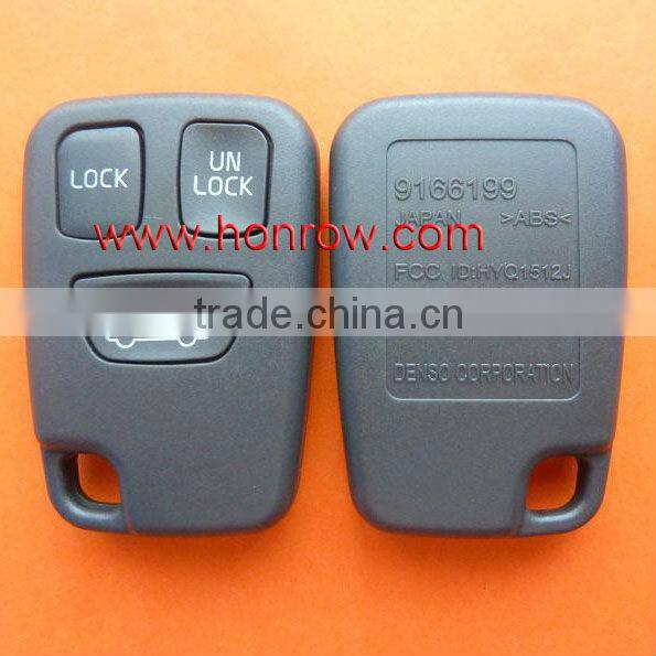Hot selling Volvo 3 button remote key shell, Volvo 3 button remote key blank