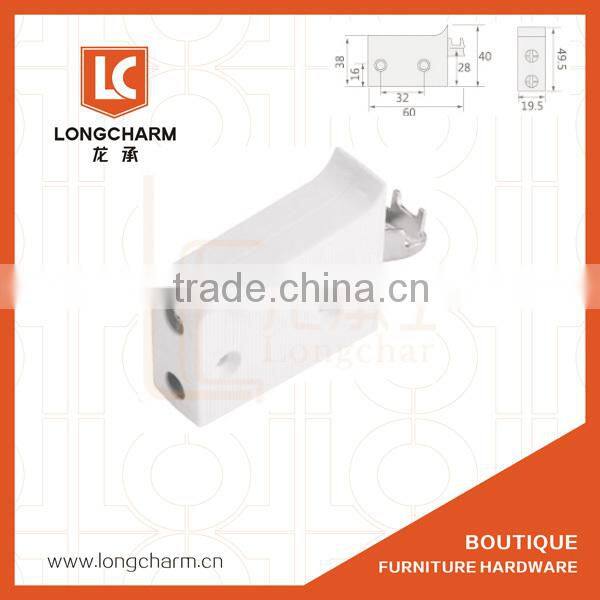 Pair of Cabinet Hangers - Screw mounting - cream colour cabinet hanger bracket