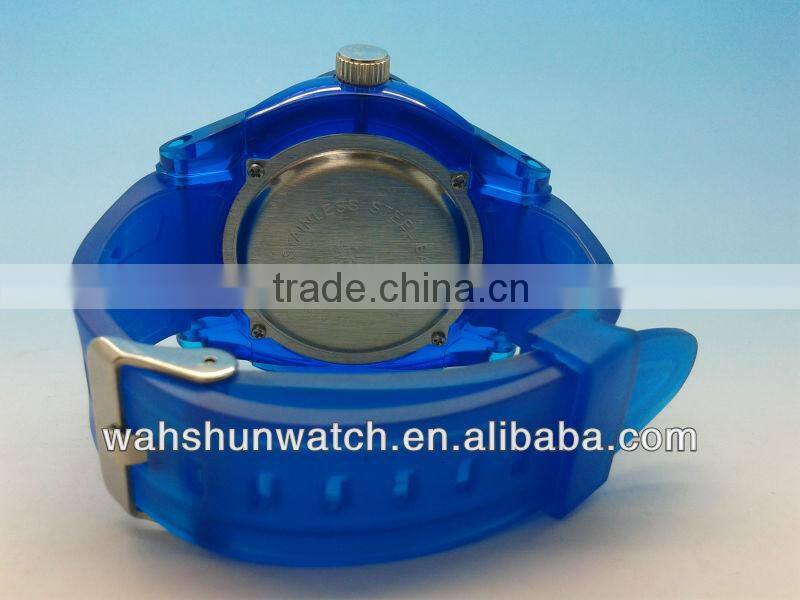 China factory custom color analog big numbers plastic watch