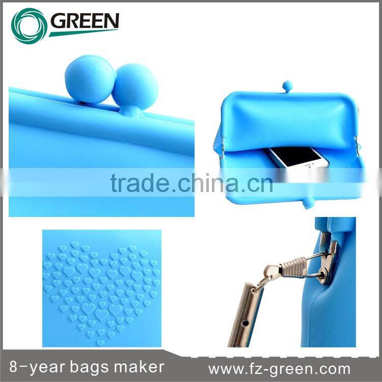 soft silicon jelly sublimation cosmetic bag yellow