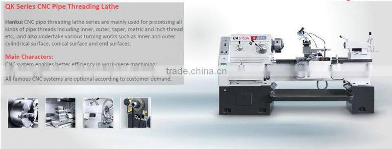 CNC Pipe Threading and Finishing Lathe Machine QK1313