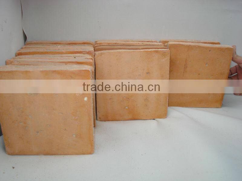 Handmade hexagon terracotta tiles