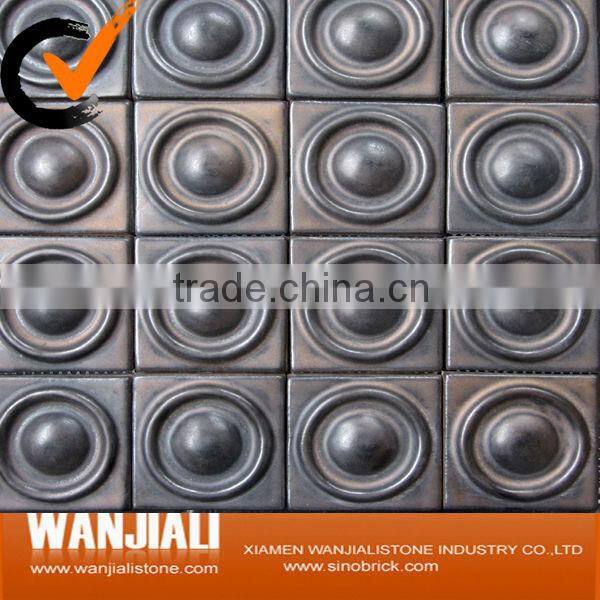 glazed handmade terracotta tile