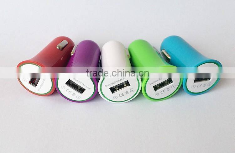 New 2016 Single Usb 1a car charger for iphone 6